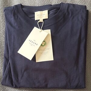 Sézane Conrad Navy Blue T-Shirt - NWT - Size XS
